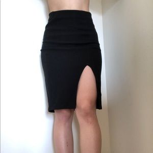 Zara leg slit pencil skirt